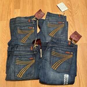 7 for all mankind dojo jeans size 26,30 left